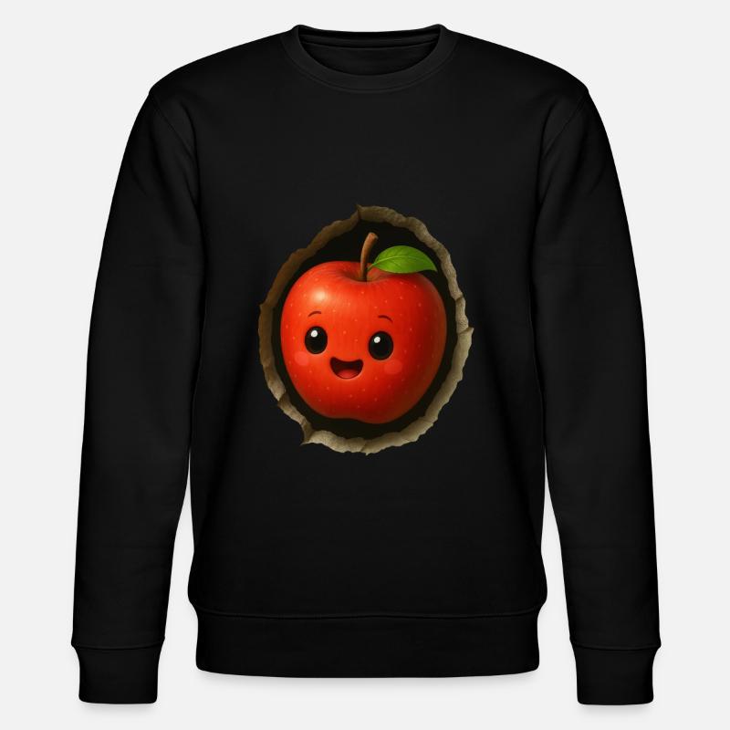 Apfel - Stanley/Stella Unisex Bio-Sweatshirt CHANGER  - Schwarz