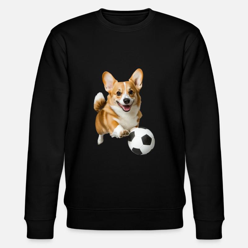 Corgi - Stanley/Stella Unisex Bio-Sweatshirt CHANGER  - Schwarz