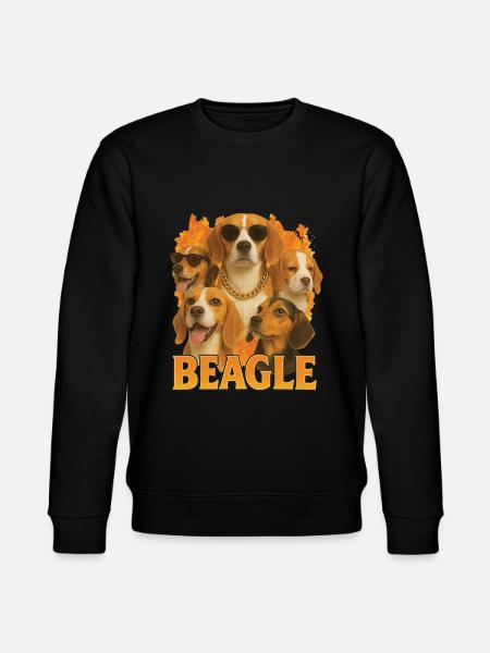 Beagle - Stanley/Stella Unisex Bio-Sweatshirt CHANGER  - Schwarz