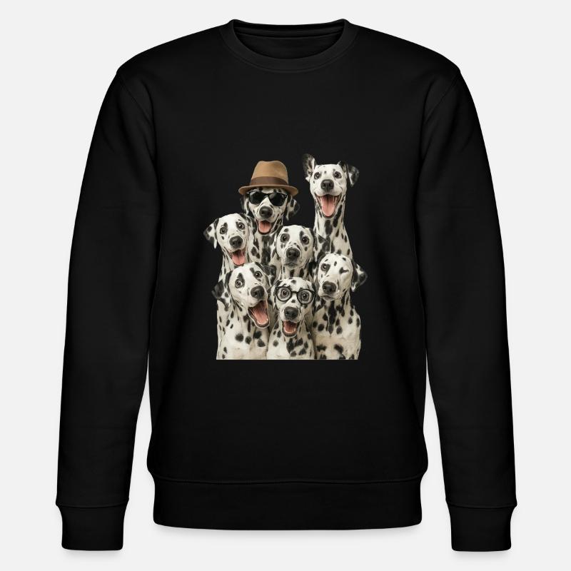 Dalmatiner - Stanley/Stella Unisex Bio-Sweatshirt CHANGER  - Schwarz