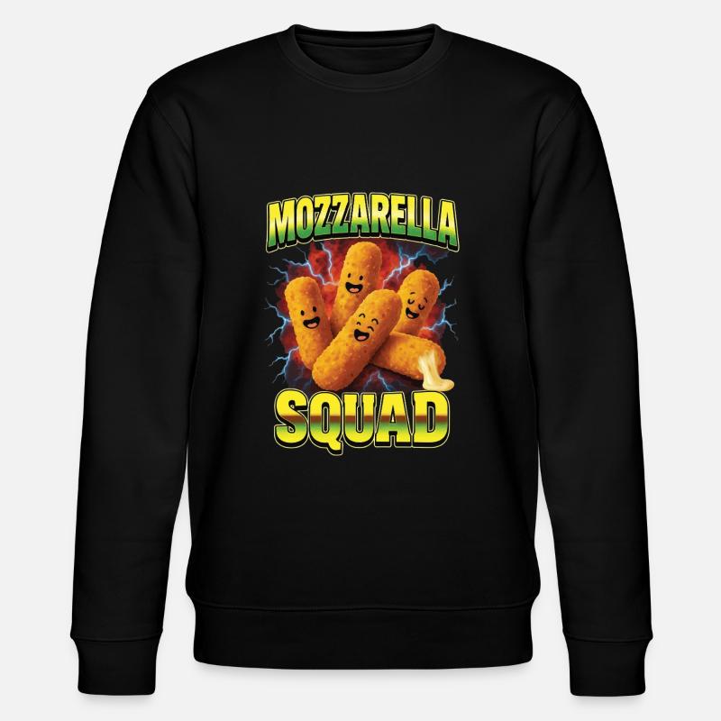 Mozzarella - Stanley/Stella Unisex Bio-Sweatshirt CHANGER  - Schwarz