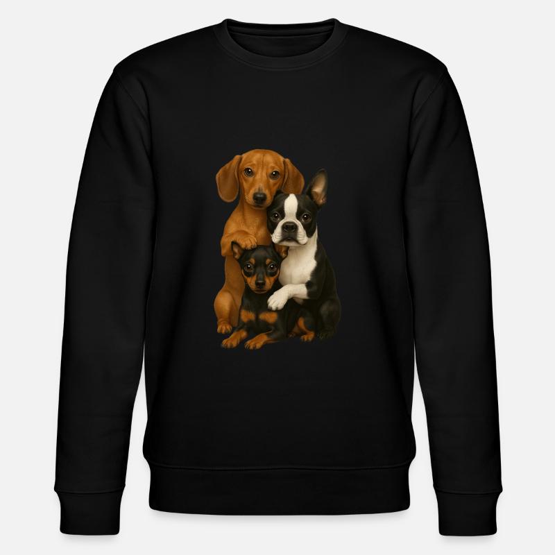 Chien Chiens Chiens mignons - Sweat bio CHANGER Stanley/Stella Unisexe - noir