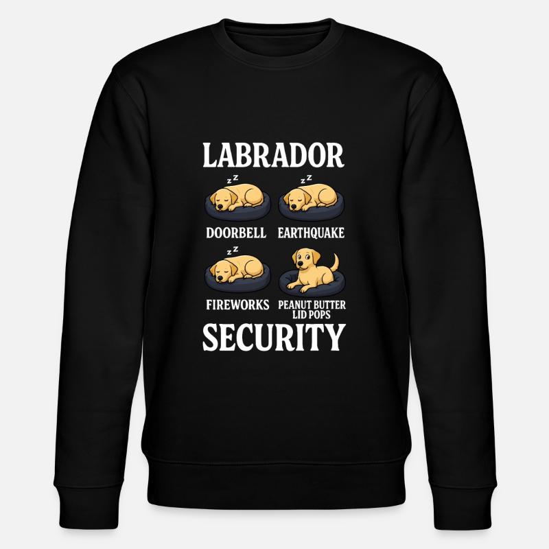 Labrador Retriever - Stanley/Stella Unisex Bio-Sweatshirt CHANGER  - Schwarz