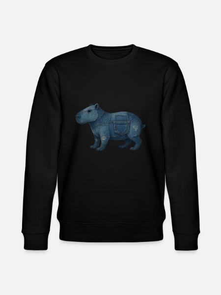Capybara Denim - Stanley/Stella CHANGER Unisex Organic Sweatshirt - black