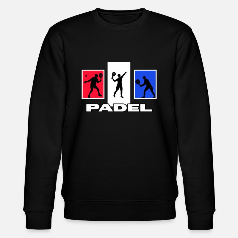 padeltennis padel paddle - Sweat bio CHANGER Stanley/Stella Unisexe - noir