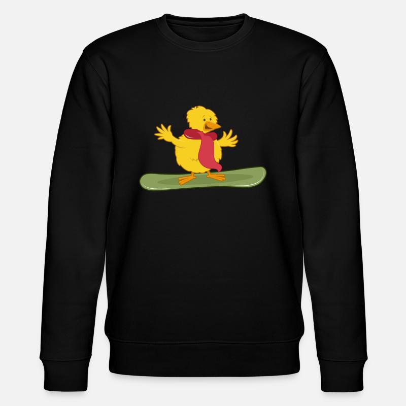 snowboarder "freestyle-snowboard-chick" - Stanley/Stella Unisex Bio-Sweatshirt CHANGER  - Schwarz