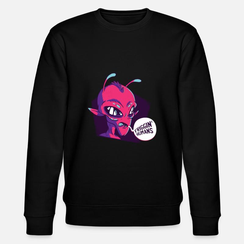 Alien - Stanley/Stella Unisex Bio-Sweatshirt CHANGER  - Schwarz