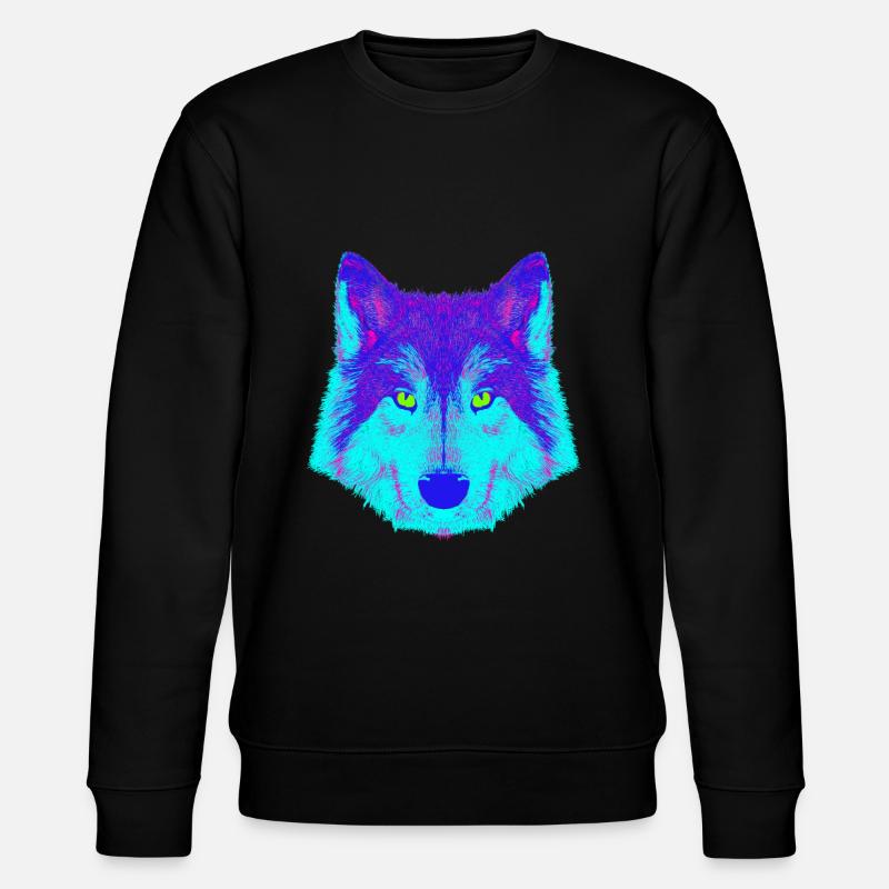 Wolf EDM - Stanley/Stella Unisex Bio-Sweatshirt CHANGER  - Schwarz