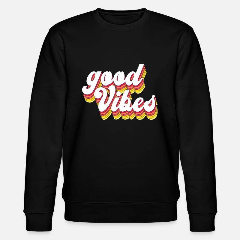 Good Vibes - Stanley/Stella Unisex Bio-Sweatshirt CHANGER  - Schwarz