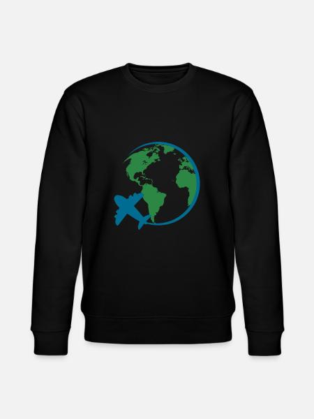 Weltreise - Stanley/Stella Unisex Bio-Sweatshirt CHANGER - Schwarz
