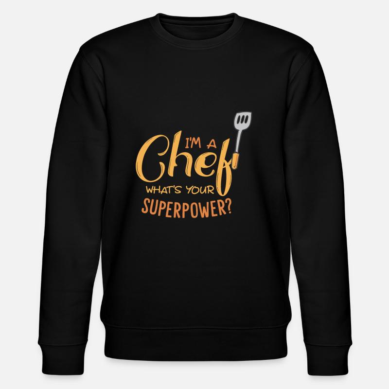 Chef Koch - Stanley/Stella Unisex Bio-Sweatshirt CHANGER  - Schwarz