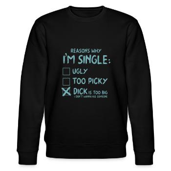 Single - Stanley/Stella Unisex Bio-Sweatshirt CHANGER  - Schwarz - Vorne - Nik (191cm) & Marisol (170cm)