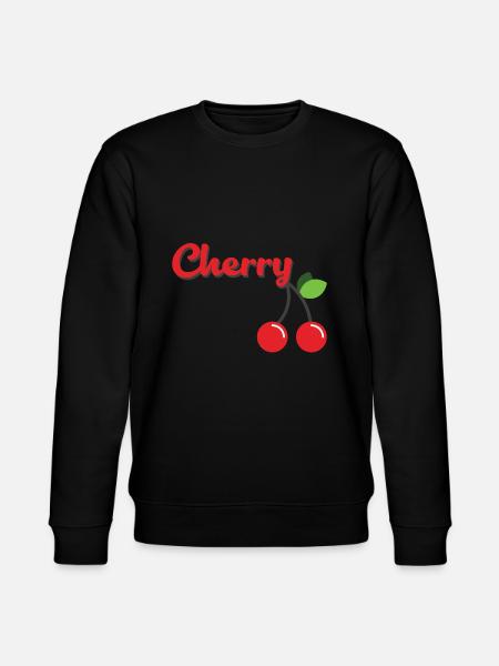 Kirsche - Stanley/Stella Unisex Bio-Sweatshirt CHANGER  - Schwarz