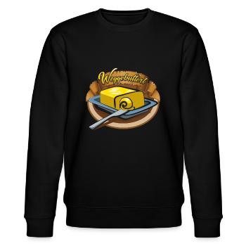 Weggebuttert - Stanley/Stella Unisex Bio-Sweatshirt CHANGER  - Schwarz - Vorne - Nik (191cm) & Marisol (170cm)