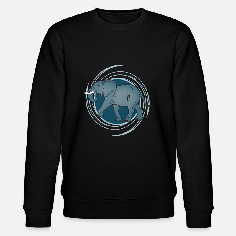 Eléphant - Sweat bio CHANGER Stanley/Stella Unisexe - noir