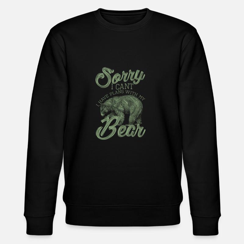 Bär - Stanley/Stella Unisex Bio-Sweatshirt CHANGER  - Schwarz
