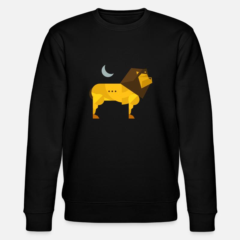 Polygone lion - Sweat bio CHANGER Stanley/Stella Unisexe - noir
