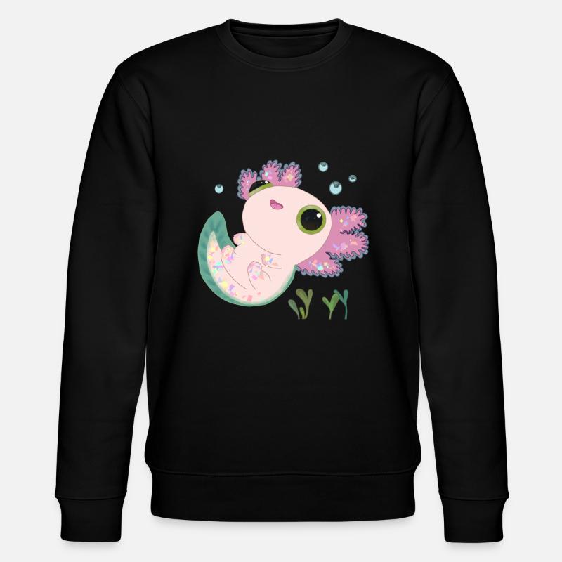 Axolotl doux - Sweat bio CHANGER Stanley/Stella Unisexe - noir