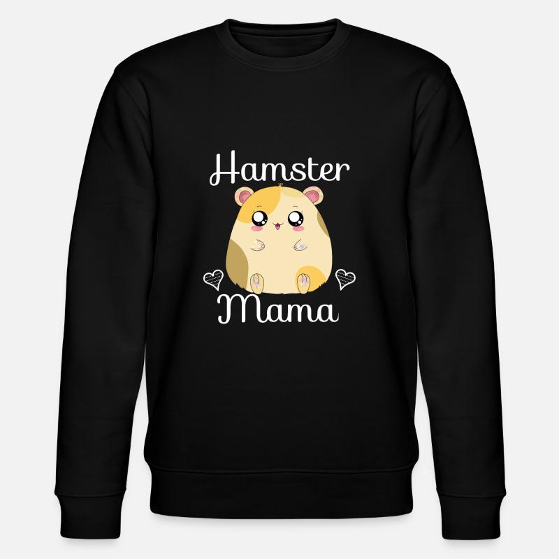Hamster Mama - Stanley/Stella Unisex Bio-Sweatshirt CHANGER  - Schwarz
