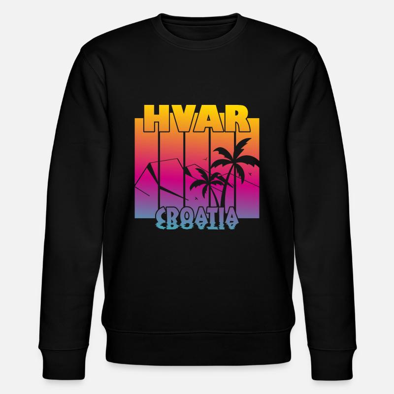 Hvar Croatia - Stanley/Stella Unisex Bio-Sweatshirt CHANGER  - Schwarz