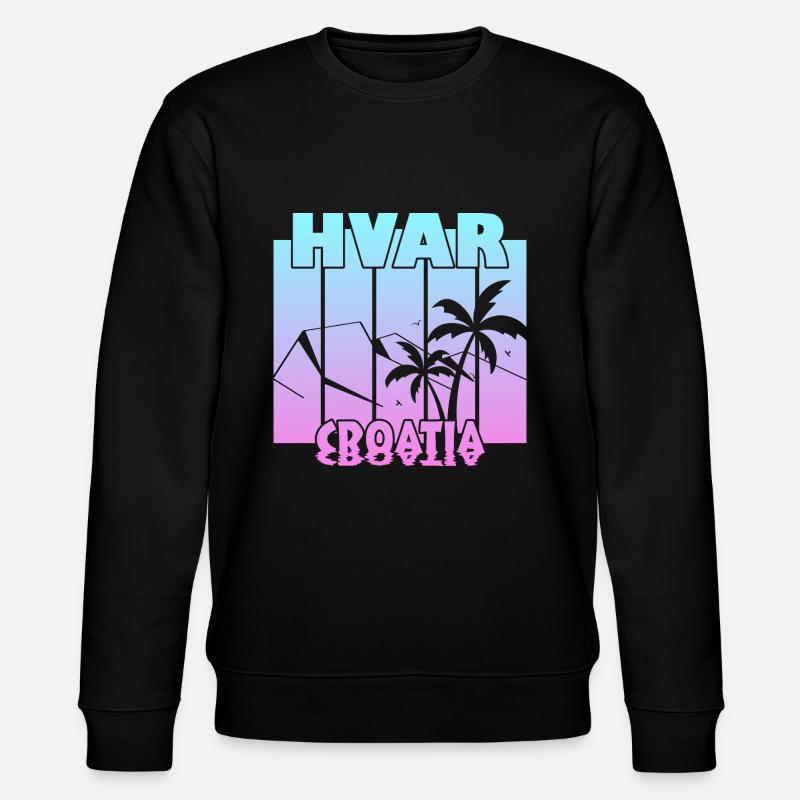 Hvar Croatia - Stanley/Stella Unisex Bio-Sweatshirt CHANGER - Schwarz