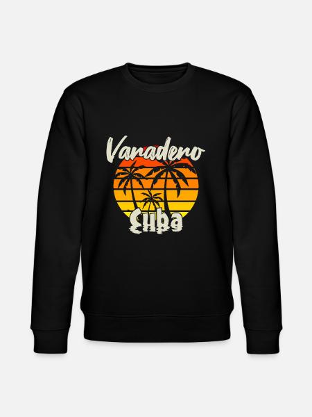 Varadero Cuba Sunset - Stanley/Stella CHANGER Unisex Organic Sweatshirt - black