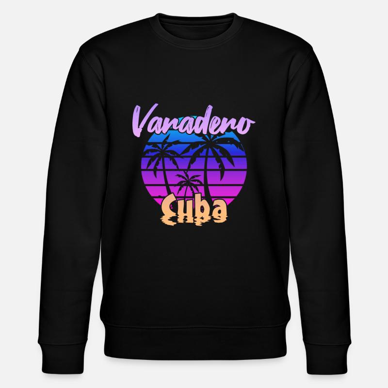 Varadero Cuba Coucher de soleil - Sweat bio CHANGER Stanley/Stella Unisexe - noir