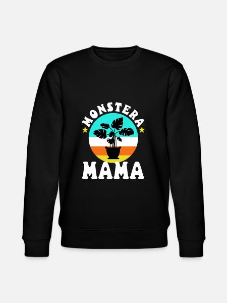 Monstera Mama - Stanley/Stella CHANGER Unisex Organic Sweatshirt - black