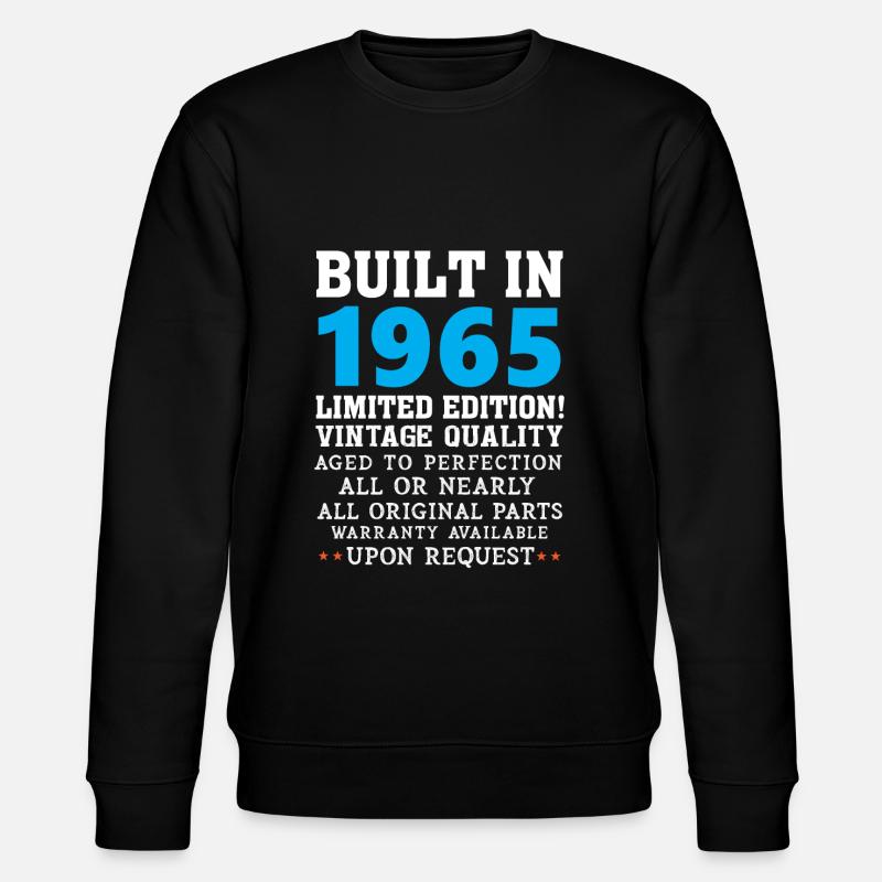 Built in 1965 - Stanley/Stella CHANGER Unisex Organic Sweatshirt - black