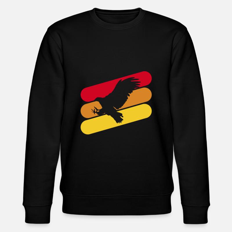 Eagle, falcon, bird - Stanley/Stella CHANGER Unisex Organic Sweatshirt - black