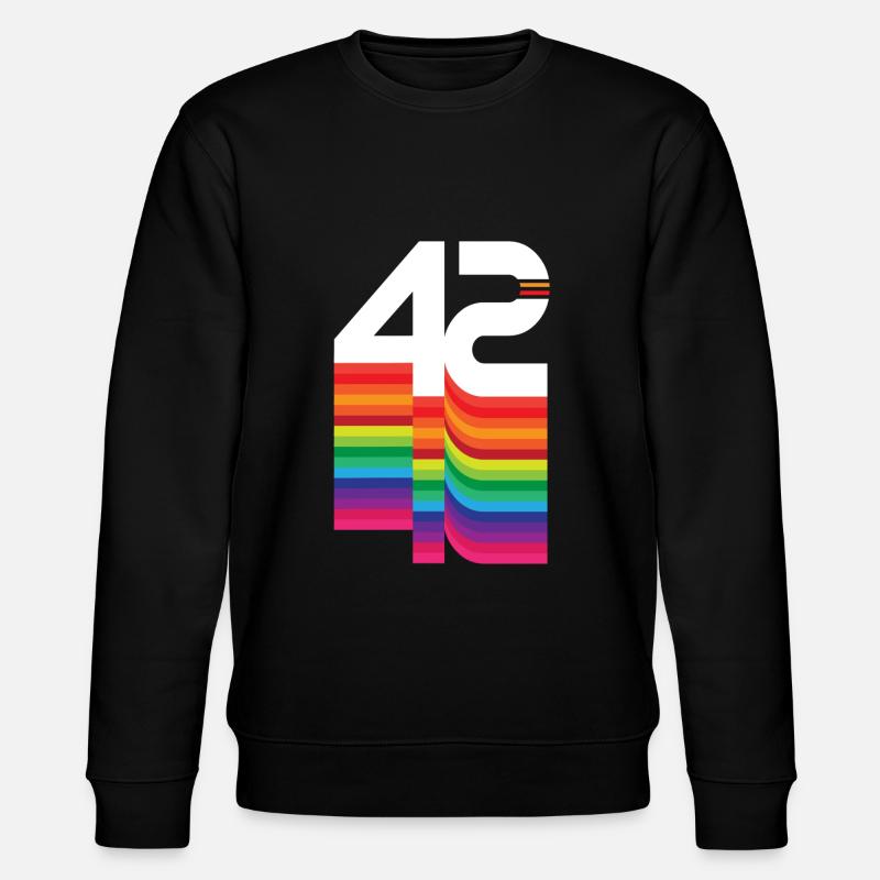 42 years "birthday" - Stanley/Stella CHANGER Unisex Organic Sweatshirt - black