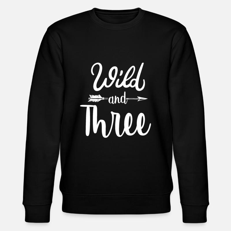 Wild and Three - Stanley/Stella Unisex Bio-Sweatshirt CHANGER - Schwarz