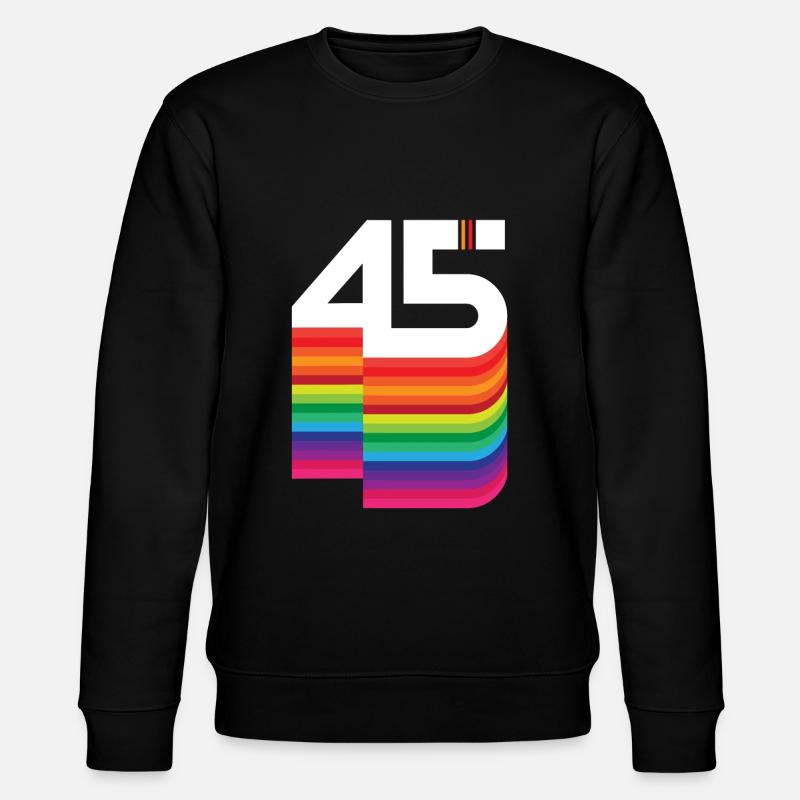 45 years "birthday" - Stanley/Stella CHANGER Unisex Organic Sweatshirt - black