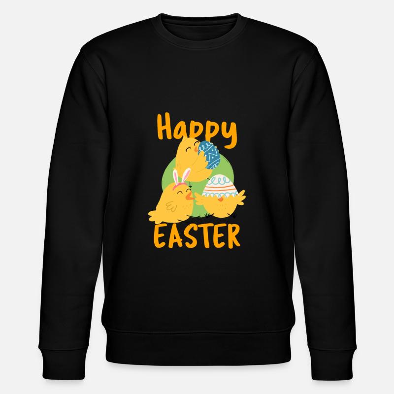 Joyeuses Pâques Happy Easter - Sweat bio CHANGER Stanley/Stella Unisexe - noir