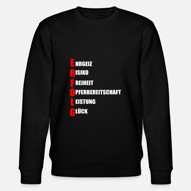 Erfolg - Stanley/Stella Unisex Bio-Sweatshirt CHANGER  - Schwarz