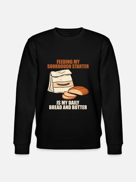 Saurdough Starter - Stanley/Stella CHANGER Unisex Organic Sweatshirt - black