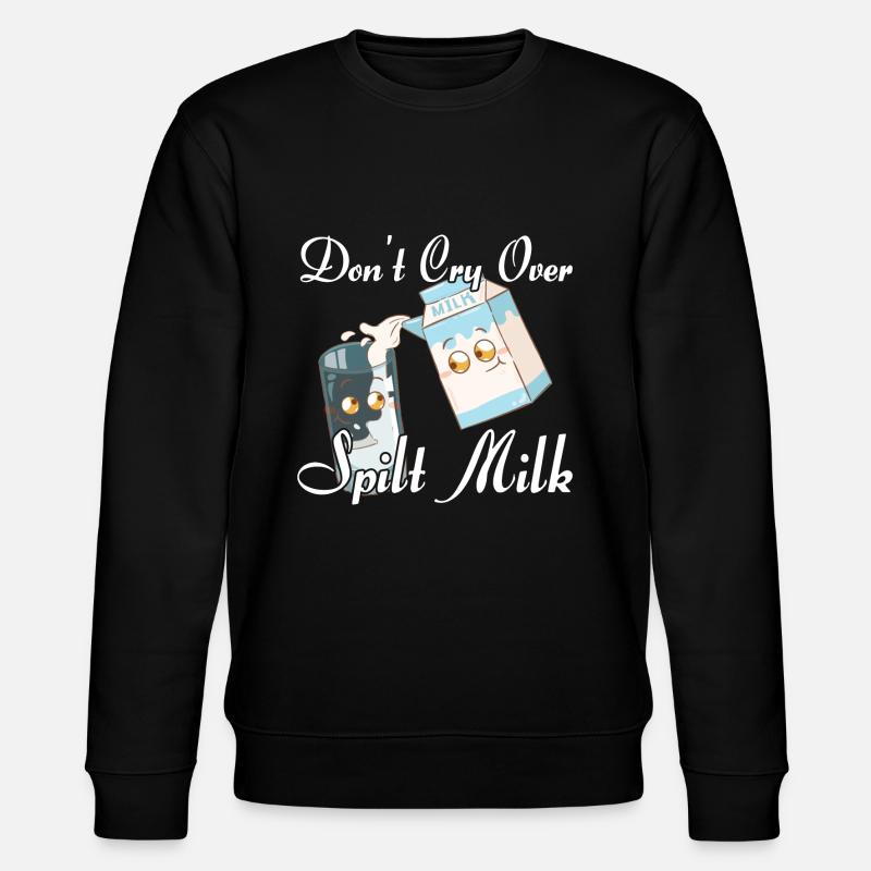 Milch Milchmann Milchtrinker - Stanley/Stella Unisex Bio-Sweatshirt CHANGER  - Schwarz
