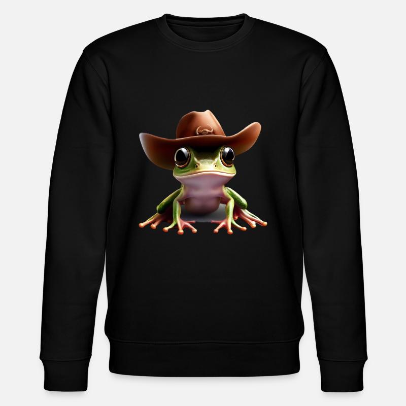 Cowboy Grenouille - Sweat bio CHANGER Stanley/Stella Unisexe - noir