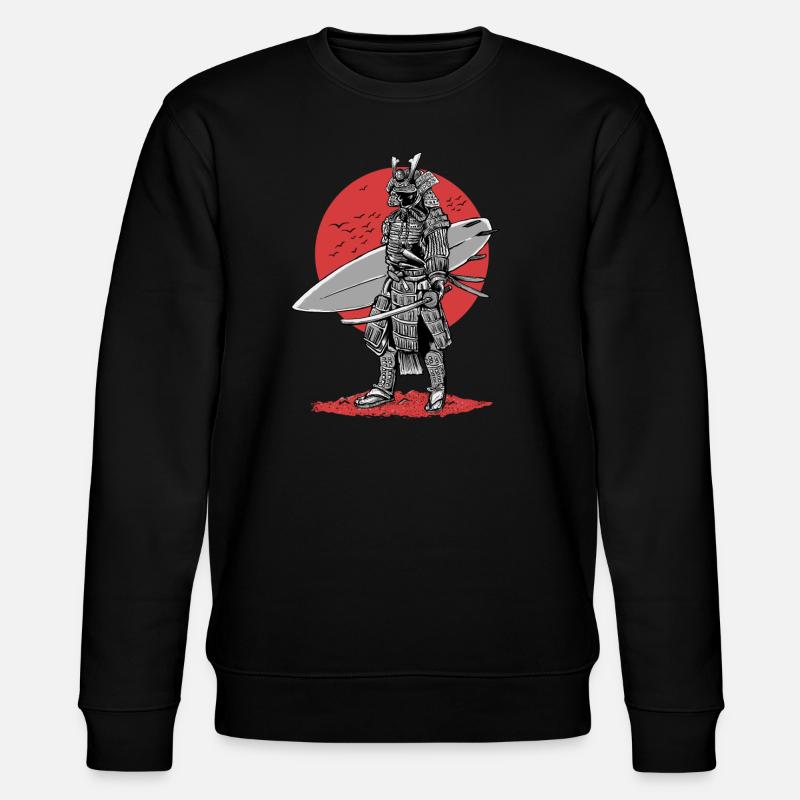 Surfeur Samouraï - Sweat bio CHANGER Stanley/Stella Unisexe - noir