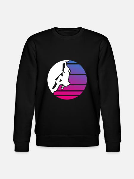 Klettern Kind Mädchen Bouldern - Stanley/Stella Unisex Bio-Sweatshirt CHANGER - Schwarz