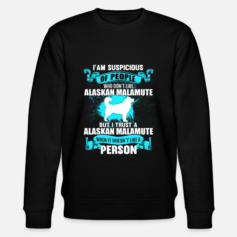 Alaskan Malamute - Sweat bio CHANGER Stanley/Stella Unisexe - noir