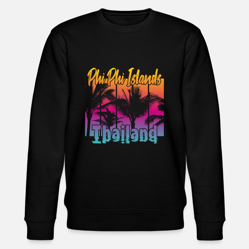 Phi Phi Islands Thailand - Stanley/Stella Unisex Bio-Sweatshirt CHANGER  - Schwarz