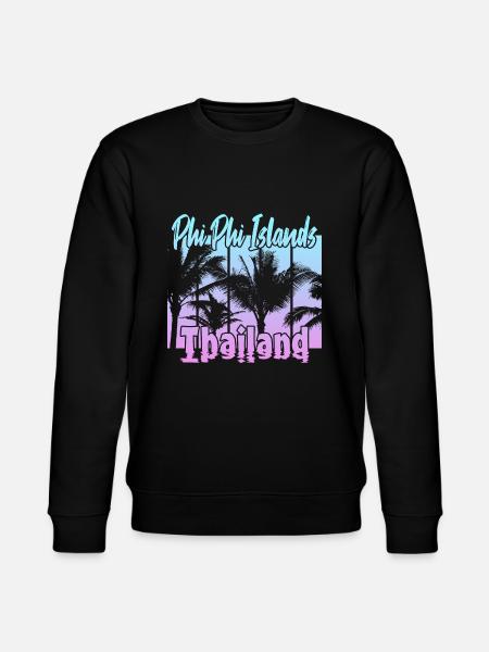 Phi Phi Islands Thailand - Stanley/Stella CHANGER Unisex Organic Sweatshirt - black