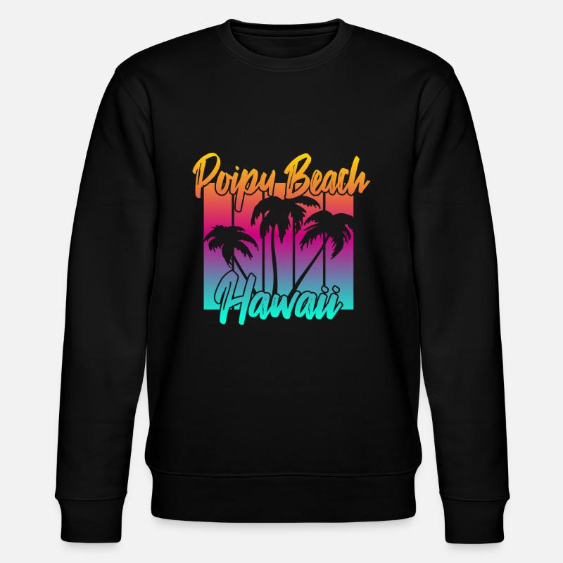 Poipu Beach Hawaii - Sweat bio CHANGER Stanley/Stella Unisexe - noir