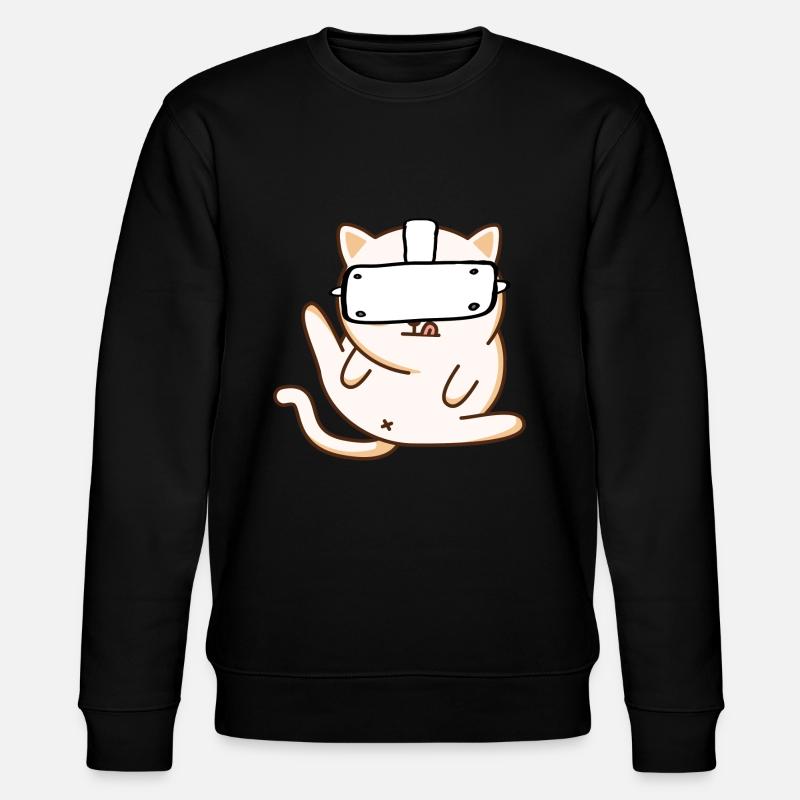 VR Cat - Virtual Reality - Stanley/Stella CHANGER Unisex Organic Sweatshirt - black