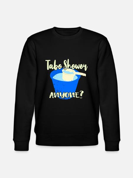 Tabo Shower Anyone? - Stanley/Stella CHANGER Unisex Organic Sweatshirt - black