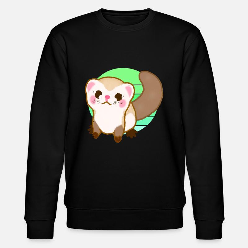 Furet Coucher de soleil - Sweat bio CHANGER Stanley/Stella Unisexe - noir