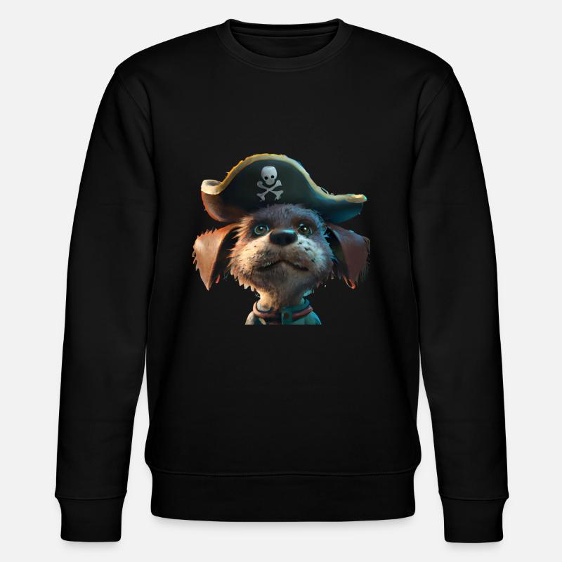 Chien pirate - Sweat bio CHANGER Stanley/Stella Unisexe - noir