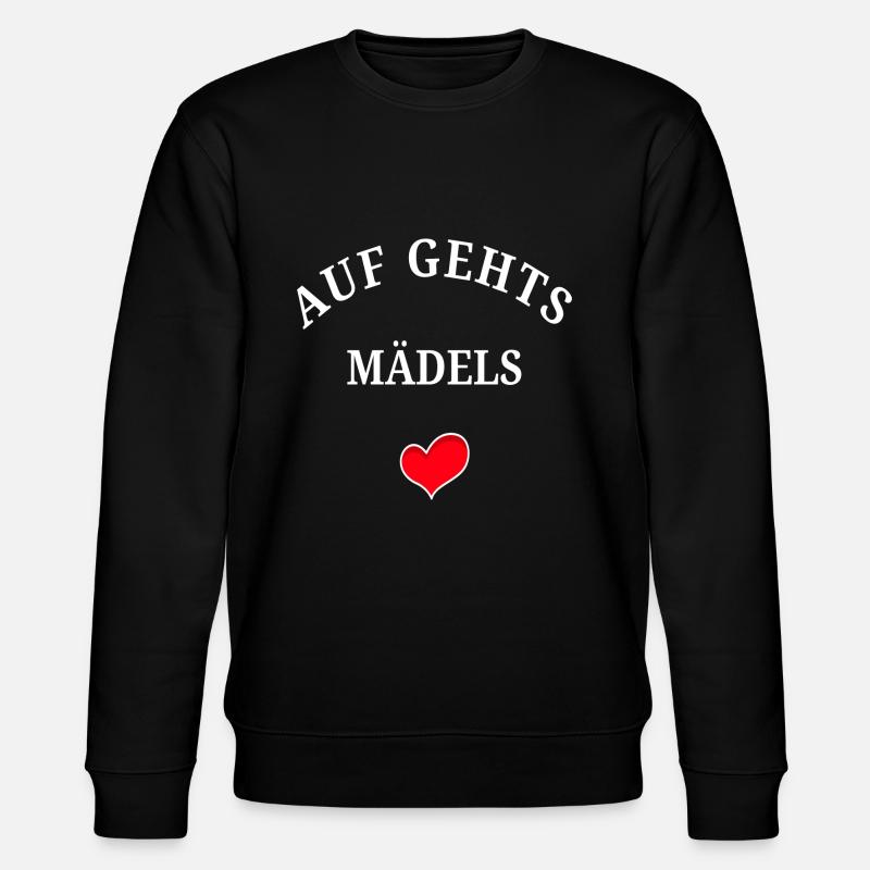 Auf Gehts Mädels - Stanley/Stella Unisex Bio-Sweatshirt CHANGER  - Schwarz