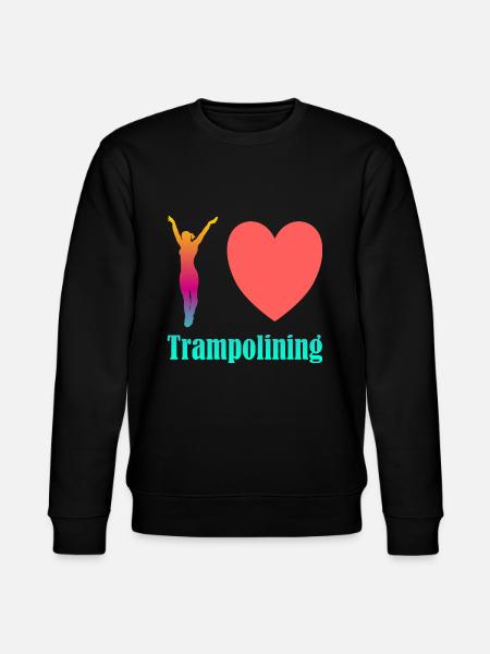 I love Trampolining - Stanley/Stella CHANGER Unisex Organic Sweatshirt - black